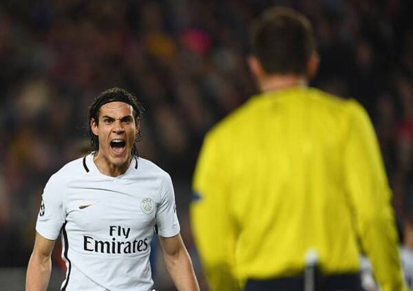 Barcelona_PSG_Cavani_Champions_2017_Getty