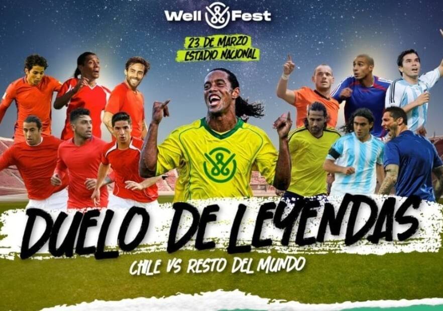 Duelo de Leyendas-Ronaldinho-Brasil-Estadio Nacional-Well-Fest