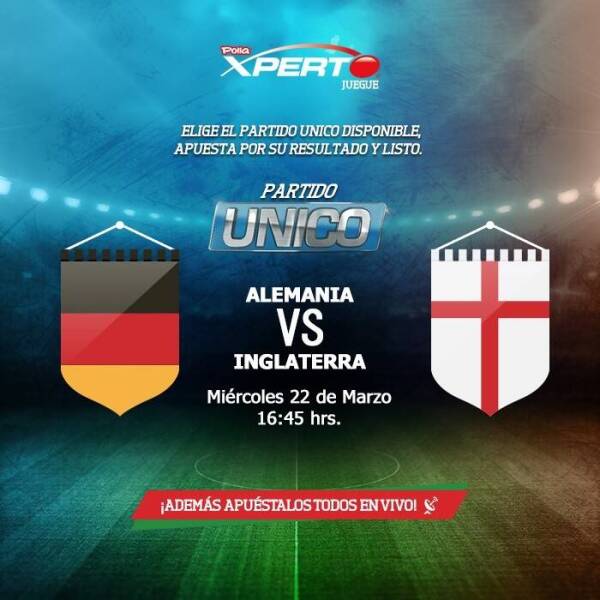 Partido único – Alemania vs Inglaterra 2